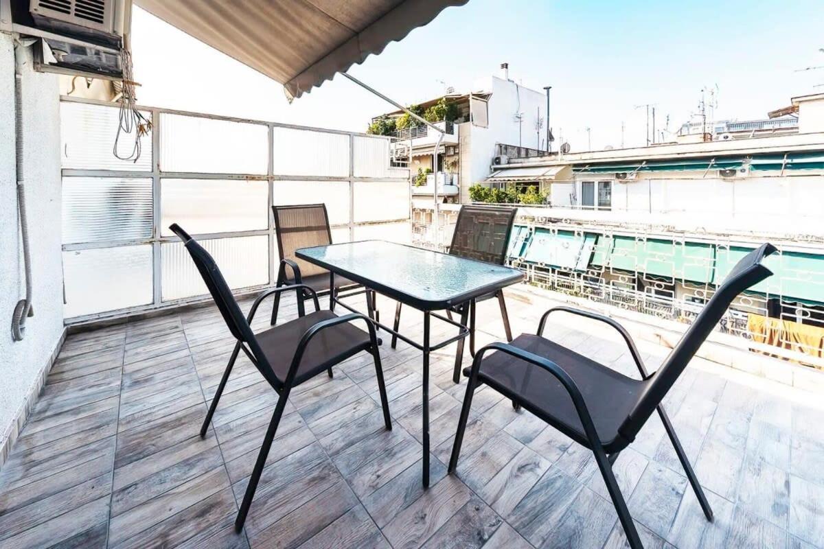 Topfloor Central Apt With Urban Views,3' To Metro Atenas Exterior foto